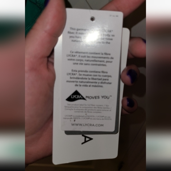 Athleta Scoop Neck Swimsuit size LP NWT - Picture 6 of 6